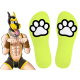 Paw Kinky Puppy Yellow Fluo Socks