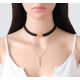 Choker van suedechock