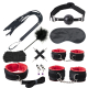 Kit SM Bondage Push 10 peças Preto-Vermelho