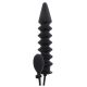 Expert Ribbed Aufblasbarer Dildo 28 x 6 cm Schwarz