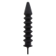 Expert Ribbed Inflatable Dildo 28 x 6 cm Black