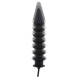 Expert Ribbed Aufblasbarer Dildo 28 x 6 cm Schwarz