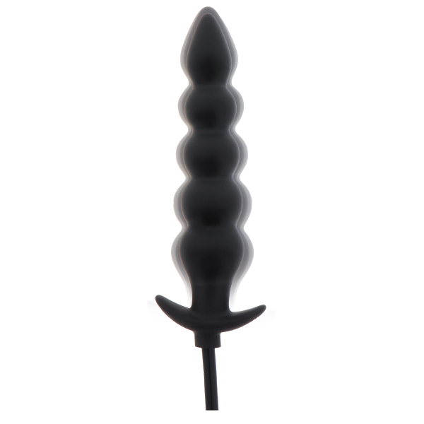 Inflatable plug Ribbed Advanced 18.5 x 4 cm Black