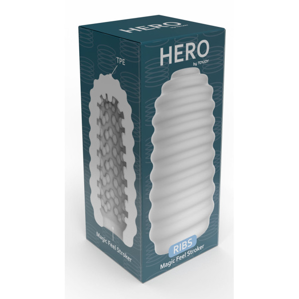 Masturbador Hero Ribs Branco