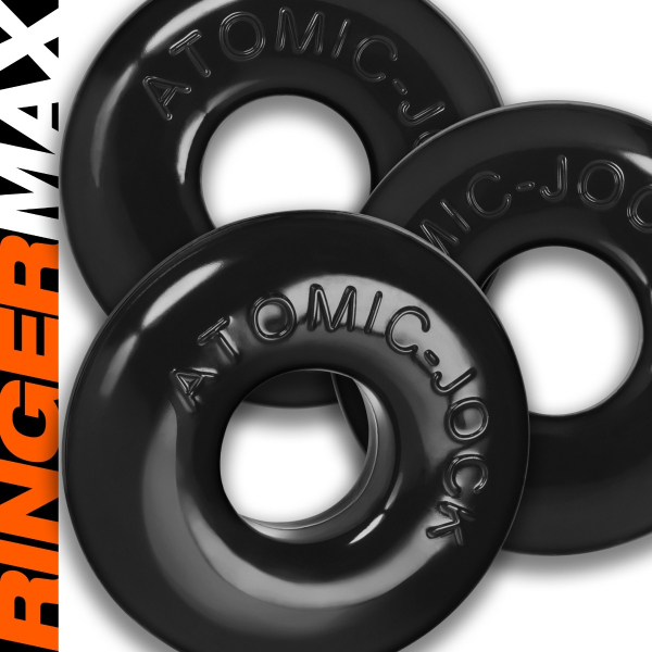 [TPR] RINGER MAX 3-Pack Cockrings Black