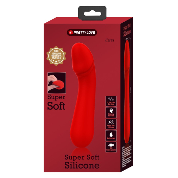 CETUS Prostate Stimulator 15 x 3.5cm Red