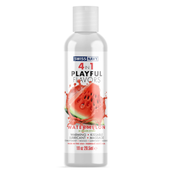 4 in 1 Lubricant with Watermelon Flavor - 1 fl oz / 30 ml