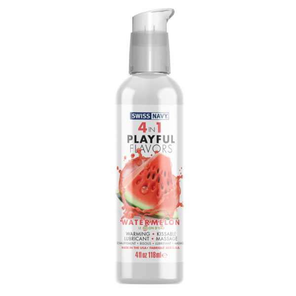 4 in 1 Lubricant with Watermelon Flavor - 4 fl oz / 118 ml