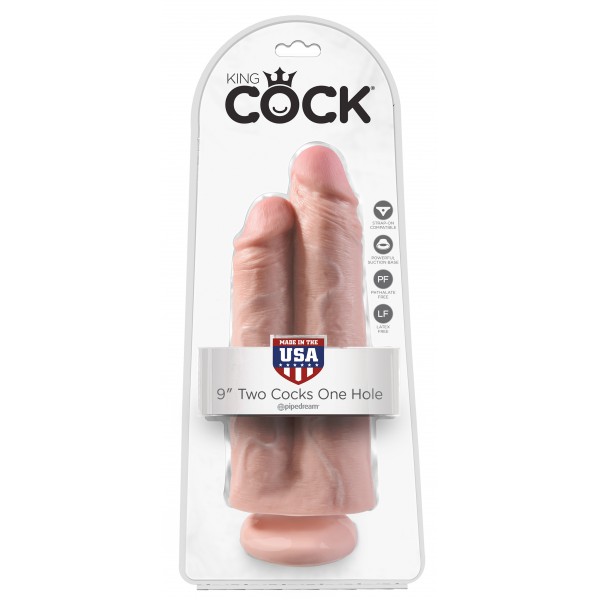 Double Dildo One Hole King Cock 23 x 9 cm