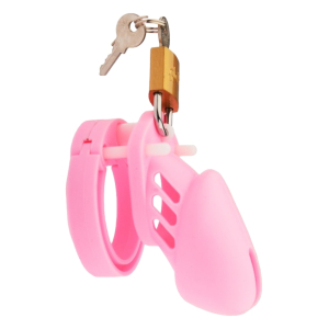 CockLock Cage de chasteté en Silicone 7 x 3.3 cm Rose