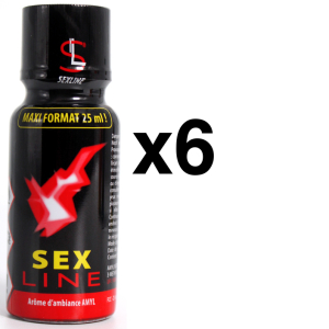 Sexline SEXLINE AMYL Rouge 25ml x6