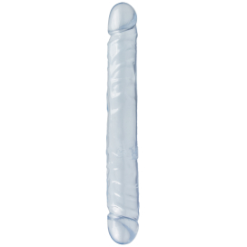 Double gode Jelly Clear 29 x 3.7cm Bleu