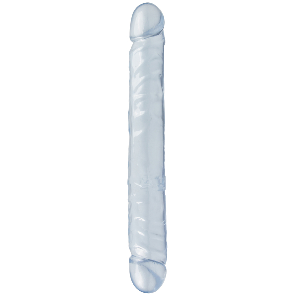 Double gode Jelly Clear 29 x 3.7cm Bleu