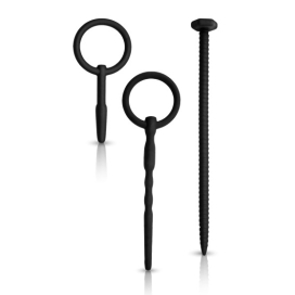 Lot de 3 Tiges et plug d'urètre Knot Sound Diamètre 7mm