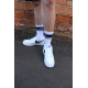 Chaussettes blanches Sk8erboy Deluxe Blanc-Noir