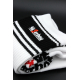 Chaussettes blanches Sk8erboy Deluxe Blanc-Noir