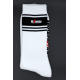 Chaussettes blanches Sk8erboy Deluxe Blanc-Noir