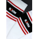 Chaussettes blanches Sk8erboy Deluxe Blanc-Rouge