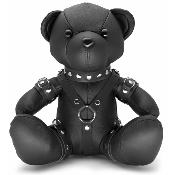 Ours en cuir EDDY The BDSM Teddy Bear Noir + Boite