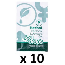Joy Drops Herbal Gleitgel-Pads 5mL x10