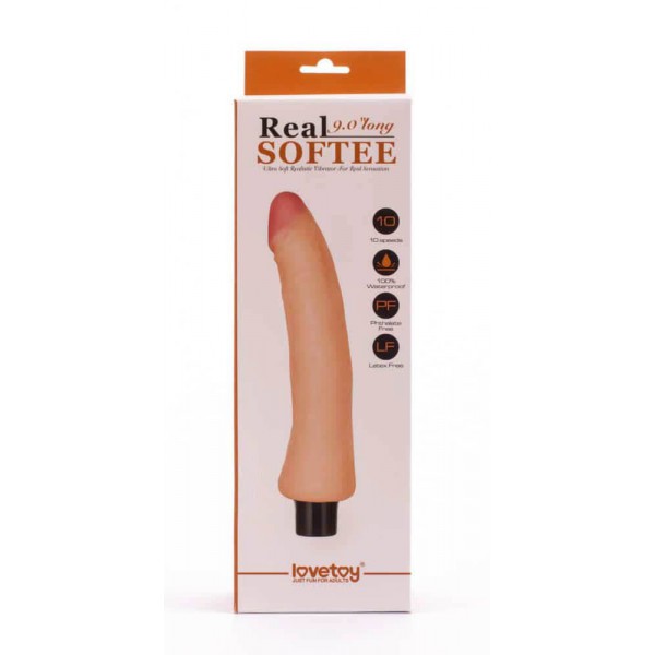 Consolador vibrador Real Softee 18 x 4,5cm