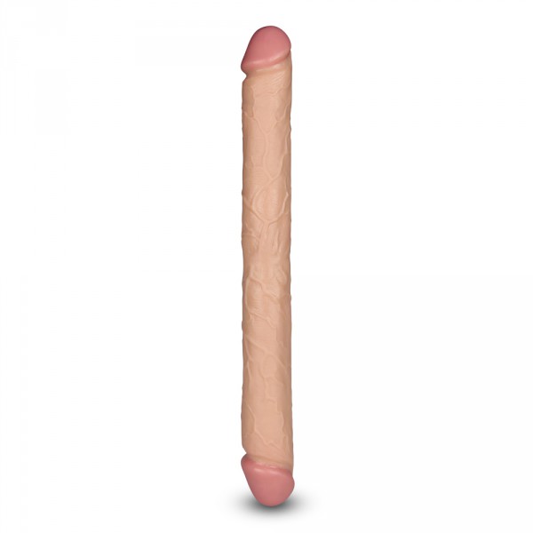 Dildo Duplo Realístico Slim 44 x 4,5cm