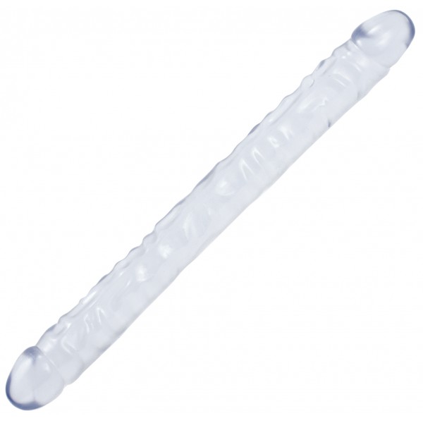 Double gode Jelly Clear 44 x 4.3 cm