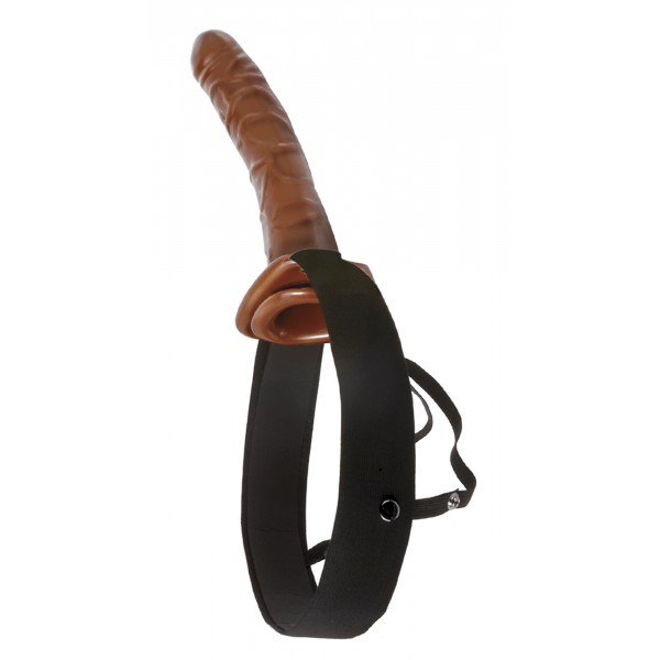 10" Chocolate Dream Hollow Strap-On