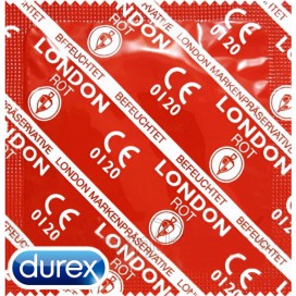 Durex London Strawberry Flavoured Condooms x12