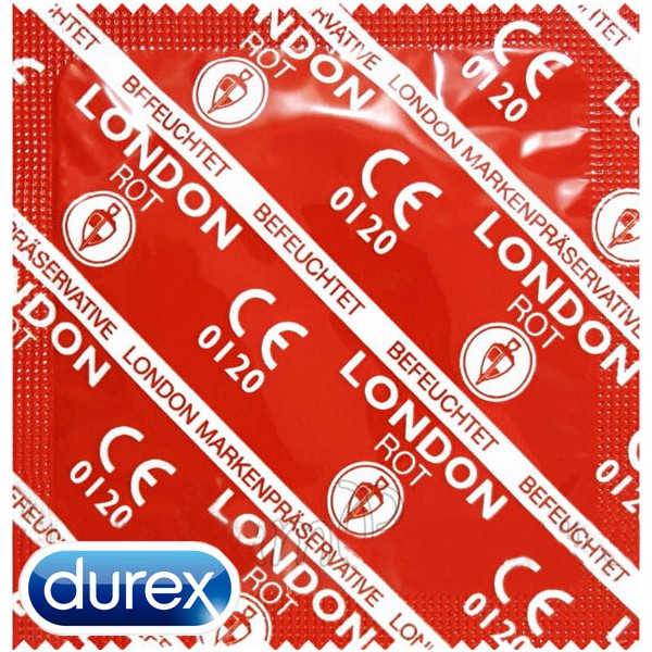 London Strawberry Flavored Condoms x12