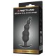 Stimolatore prostatico in silicone nero 11 x 2,9 cm