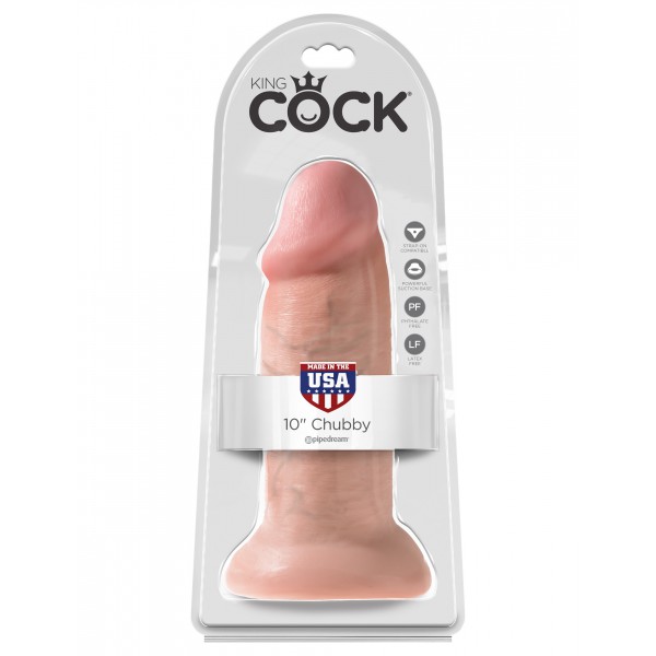 Mollige King Cock Dildo - 20.5 x 7.8 cm Flesh