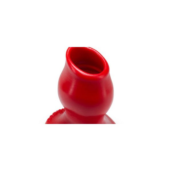 Plug Tunnel Pig-Hole red Large - 9 x 7 cm