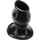 Plug Tunnel Pig-Hole black Medium - 8 x 5.5 cm