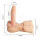 Dildo flessibile e vibrante Bigger Man 13 x 3,5 cm