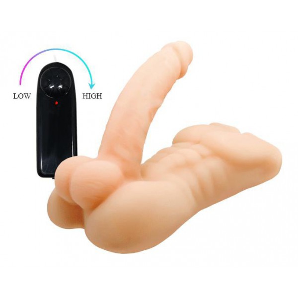 Homem maior dildo flexível e vibrador 13 x 3,5 cm