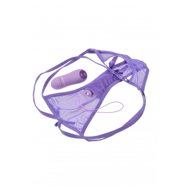 Tanga vibrador con mando a distancia morado