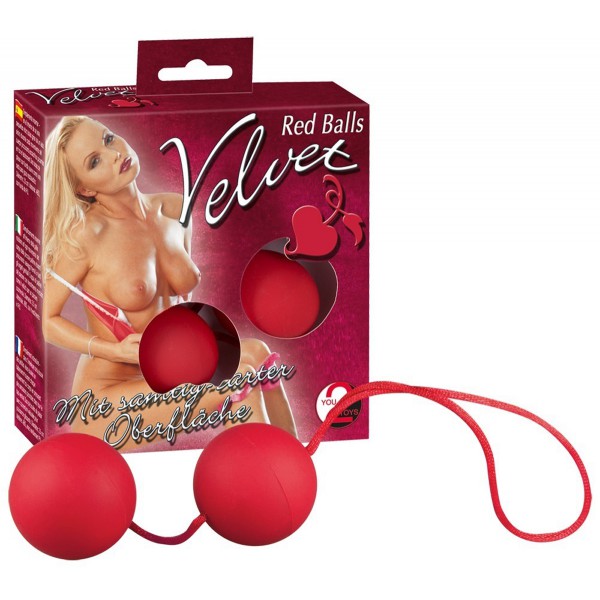 Red geisha balls - 3.4 cm
