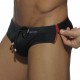 Sides Zipper Black swim brief