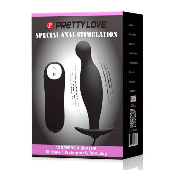 Plug mit Vibration Pretty Love 11 x 2.8cm