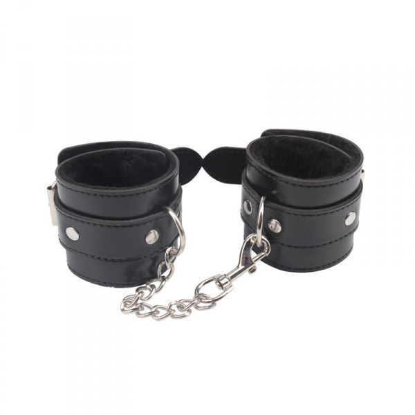 Black Handcuffs with Fur