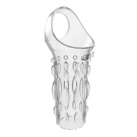 Textured Penis Case Clear 8 x 3.8cm
