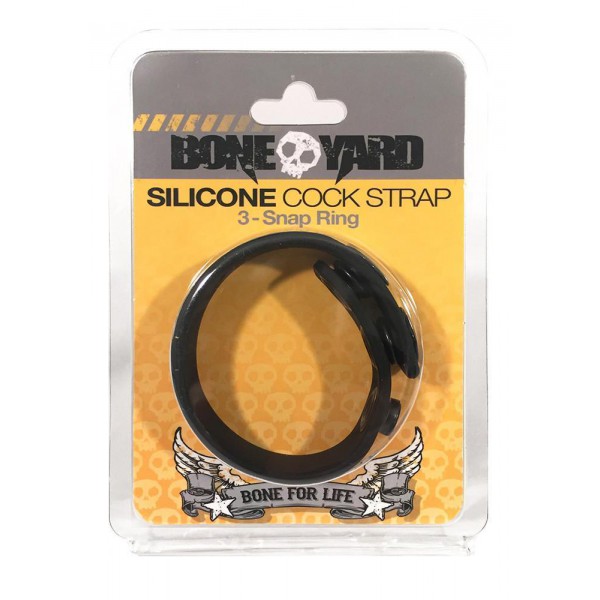 Cock Strap Silikon Schwarz