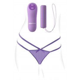 Tanga vibrador con mando a distancia morado