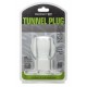 Ass Tunnel Plug Silicone Clear Extra Large 9 x 7 cm