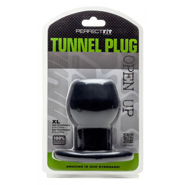 Tapón del Túnel del Culo de Silicona Negro Extra Grande 9 x 7 cm