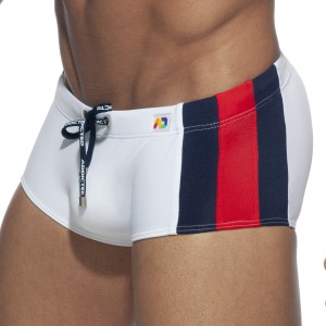 Addicted Bathing trunks STRIPES BASIC SUNGA White