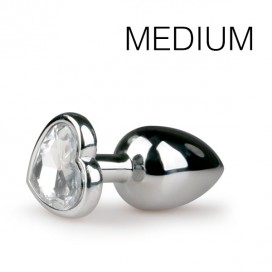 Spina per gioielli a cuore in argento - MEDIUM 7,1 x 3,2 cm