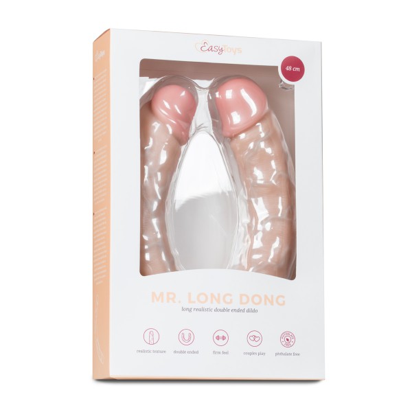 Dubbele dildo Mr lang 48 x 5 cm Stoel