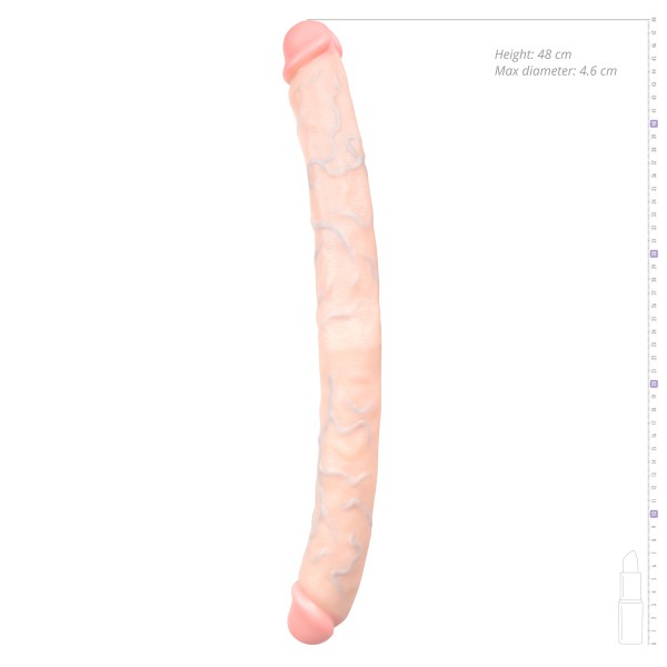 Doppelter Dildo Mr. lang 48 x 5 cm Stuhl